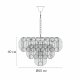 Подвесная люстра Arte Lamp Evelyn A4073LM-12PB
