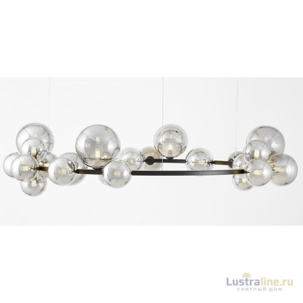 Подвесная люстра Lumina Deco LDP 7033-24 BK+GY