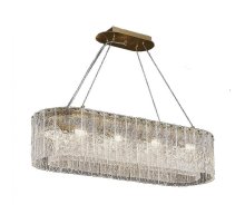 Подвесная люстра Newport 10820/90 brass oval