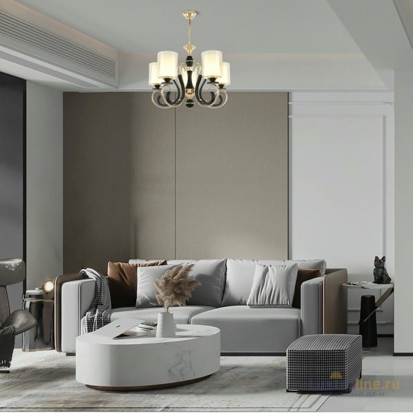 Подвесная люстра Arte Milano Florentia 302237/5 Bk/Gd Подвесная люстра Arte Milano Florentia 302237/5 Bk/Gd