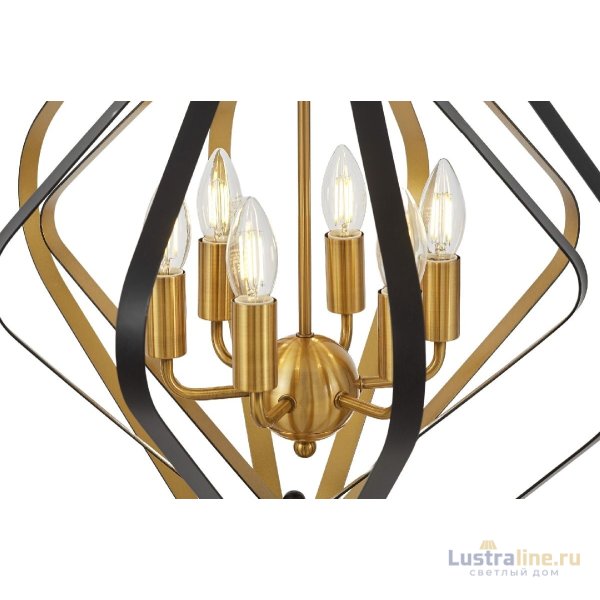 Подвесная люстра Lumina Deco Crulia LDP 8005-6 BK+MD