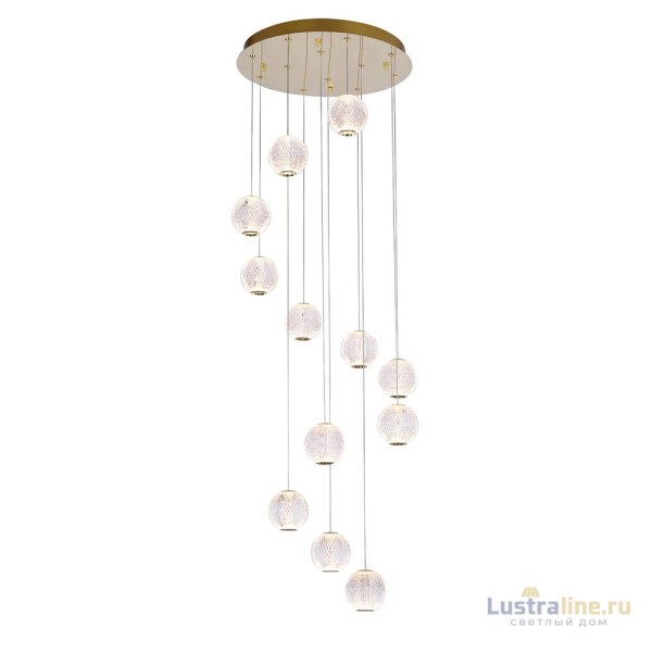 Подвесная люстра DeLight Collection Elliot Diamante MD20001012-12A gold