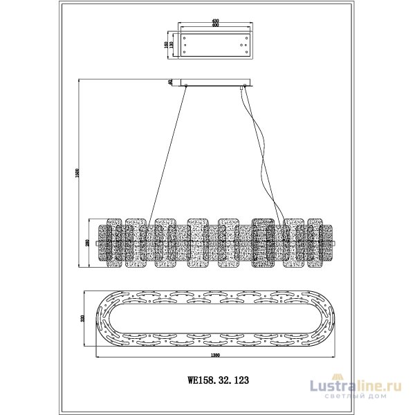 Подвесная люстра Wertmark Nelly WE158.32.123