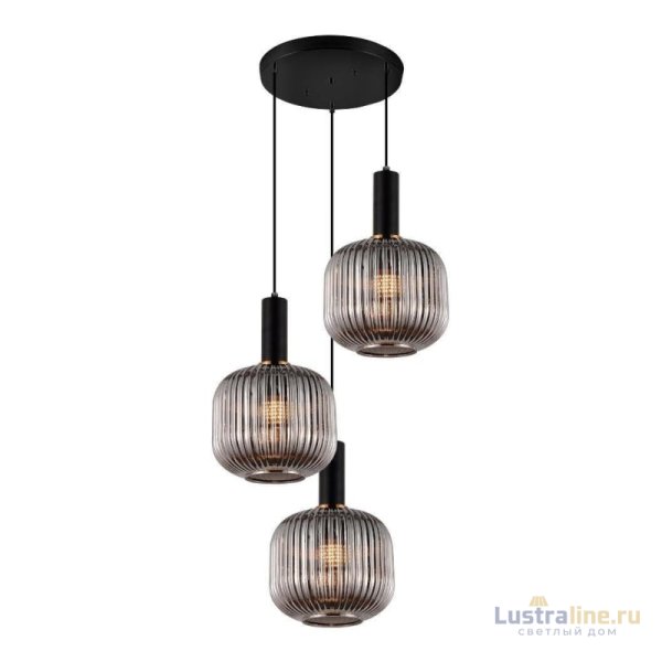 Подвесная люстра Lumina Deco Gato LDP 1217-3 GY+BK