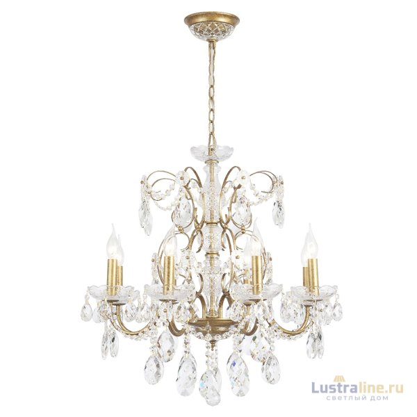 Подвесная люстра Crystal Lux ODELIS SP8 GOLD