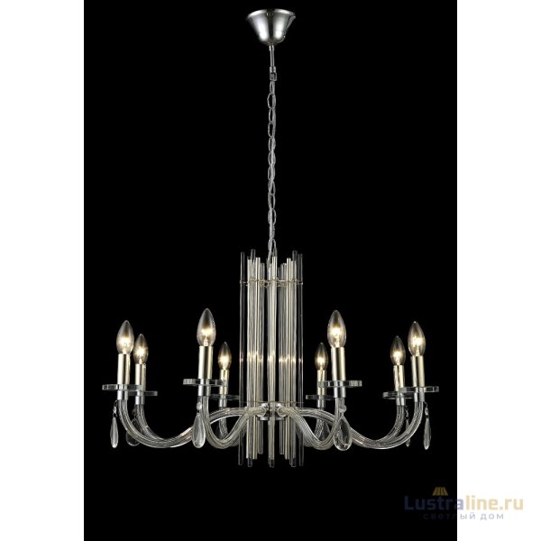 Подвесная люстра Crystal Lux AURELIO SP8 GOLD+CHROME/TRANSPARENT Подвесная люстра Crystal Lux AURELIO SP8 GOLD+CHROME/TRANSPARENT