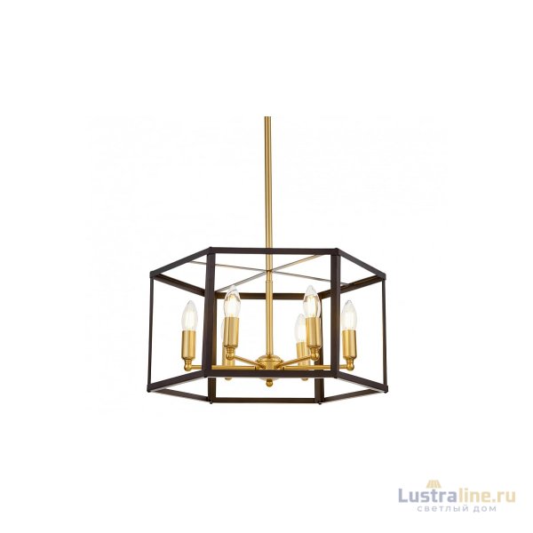 Подвесная люстра Lumina Deco Lorton LDP 1142-6 BK+MD