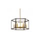 Подвесная люстра Lumina Deco Lorton LDP 1142-6 BK+MD