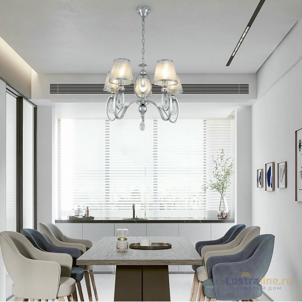 Подвесная люстра Arte Milano 347203/5 CR Подвесная люстра Arte Milano 347203/5 CR