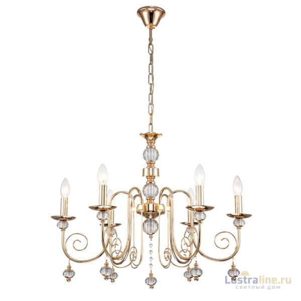 Подвесная люстра Escada Shine 678/6PL Gold Подвесная люстра Escada Shine 678/6PL Gold