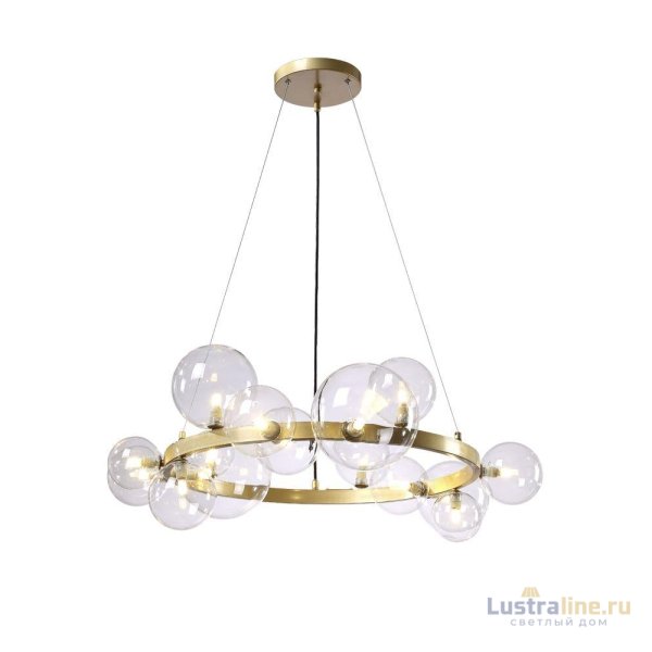 Подвесная люстра Crystal Lux Agata SP15 V2 Gold/Transparente Подвесная люстра Crystal Lux Agata SP15 V2 Gold/Transparente
