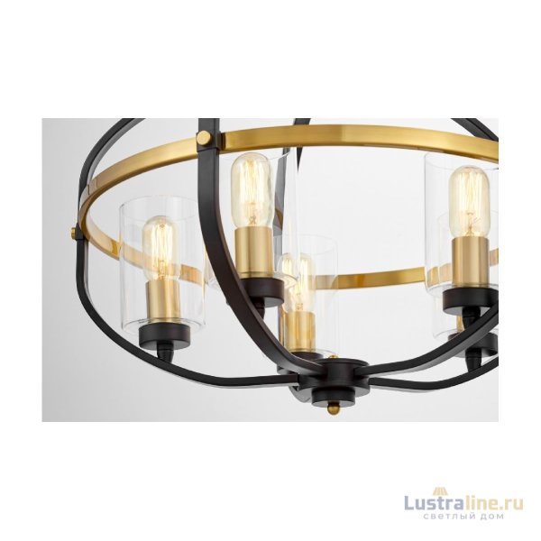 Подвесная люстра Lumina Deco Monterey LDP 1141-5 BK+MD