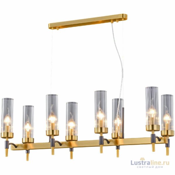Подвесная люстра Illumico IL5177-8LLS-29 BRASS TUBO