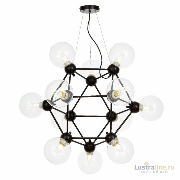 Подвесная люстра Lumina Deco Zodiak LDP 160N-12 BK+PR
