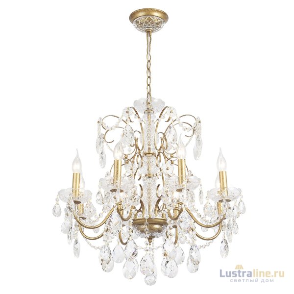 Подвесная люстра Crystal Lux ODELIS SP8 GOLD