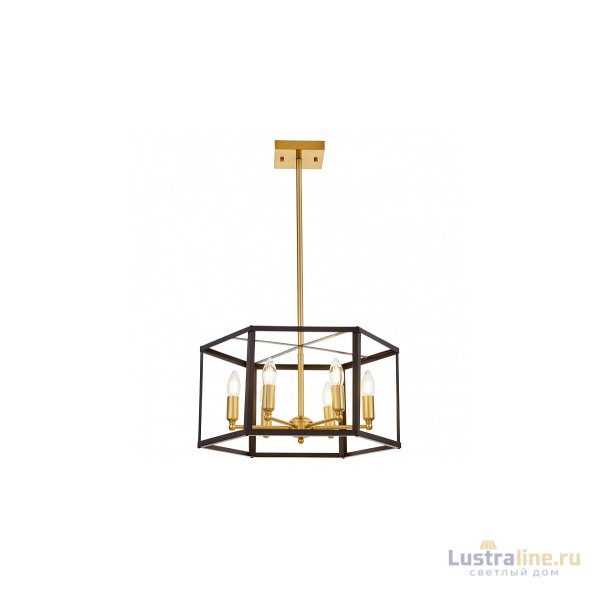Подвесная люстра Lumina Deco Lorton LDP 1142-6 BK+MD