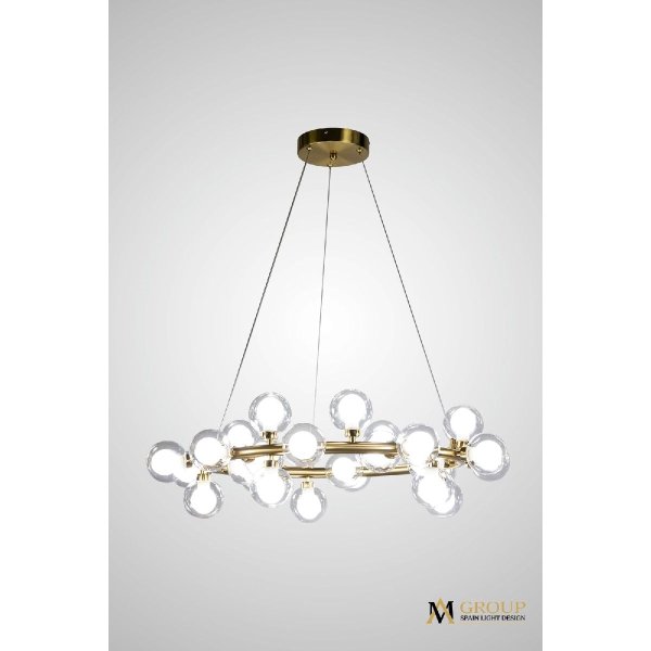 Подвесная люстра AM Group AM470 D500 POLISHED GOLD