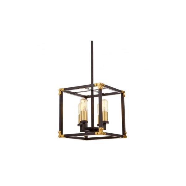 Подвесная люстра Lumina Deco Waldorf LDP 1140-4 BK+MD