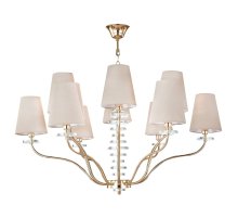 Подвесная люстра Crystal Lux ARMANDO SP6+6 GOLD Подвесная люстра Crystal Lux ARMANDO SP6+6 GOLD