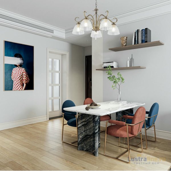 Подвесная люстра Arte Milano Amalfi 338656/5 AB Подвесная люстра Arte Milano Amalfi 338656/5 AB