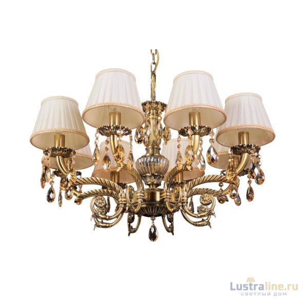 Подвесная люстра Abrasax Sylvia L.8110-8BR CRISTAL-SHADE