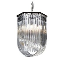 Подвесная люстра Delight Collection Murano Glass KR0116P-6 black