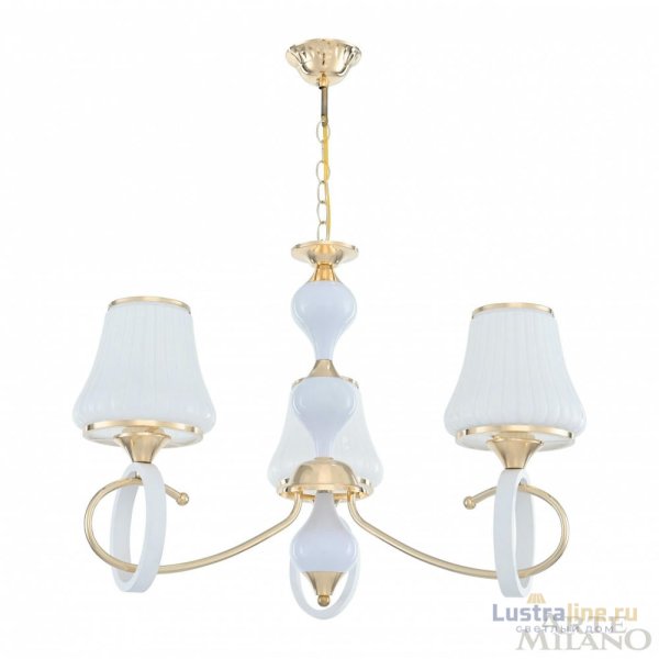Подвесная люстра Arte Milano Florentia-2387 302387/3 Wh/Gd Подвесная люстра Arte Milano Florentia-2387 302387/3 Wh/Gd