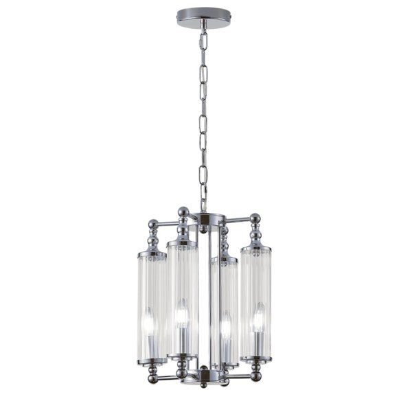 Подвесная люстра Crystal Lux TOMAS SP4 CHROME