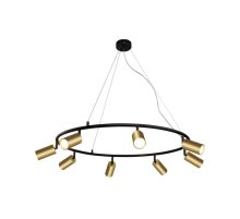 Подвесная люстра Crystal Lux CLT 015C8 D800 BL-GO