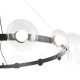 Подвесная люстра Crystal Lux BOSQUE SP12 BLACK/TRANSPARENT