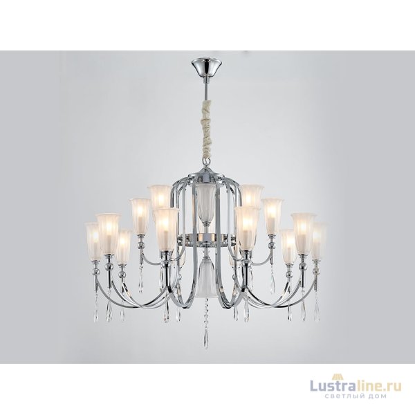 Подвесная люстра Newport 4800 4810+6/C chrome М0067684 Подвесная люстра Newport 4800 4810+6/C chrome М0067684