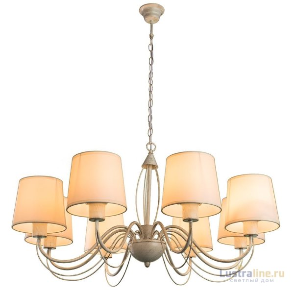 Подвесная люстра Arte Lamp Orlean A9310LM-8WG Подвесная люстра Arte Lamp Orlean A9310LM-8WG