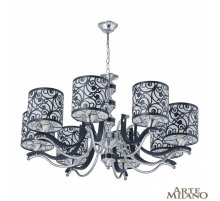 Подвесная люстра Arte Milano Florentia-4957 304957/8 Bk/Ni