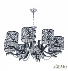 Подвесная люстра Arte Milano Florentia-4957 304957/8 Bk/Ni
