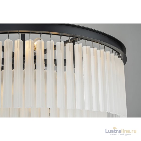 Подвесная люстра Delight Collection 1920s Odeon KR0387P-10A black/frost