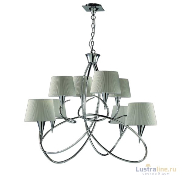 Подвесная люстра Mantra Mara Chrome - White 1654