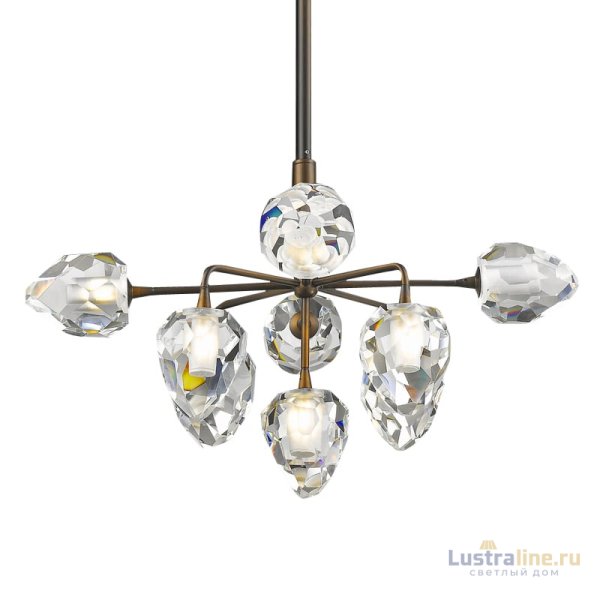 Подвесная люстра Delight Collection On the Rocks P68038L-9 gold