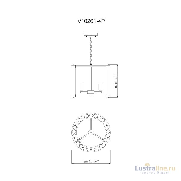 Подвесная люстра Moderli Crumbly V10261-4P