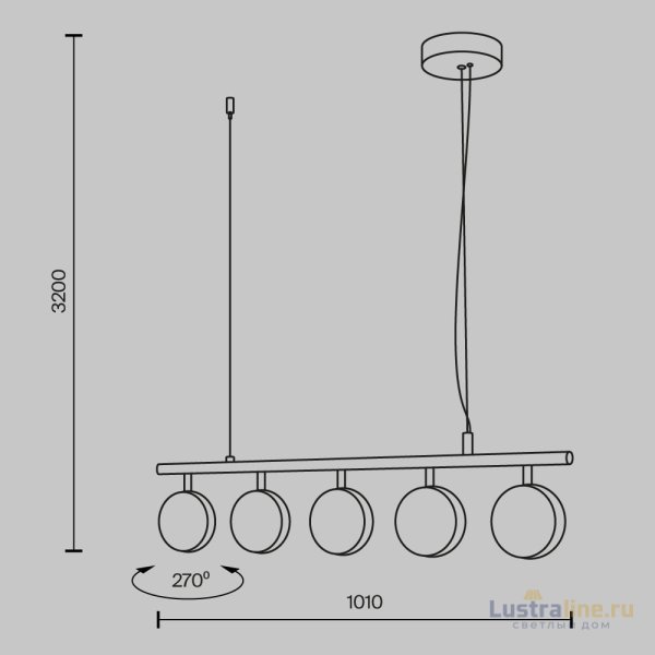 Подвесная люстра Maytoni Mind MOD299PL-L48BC3K