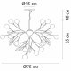 Подвесная люстра Arte Lamp Candy A7274SP-36WH