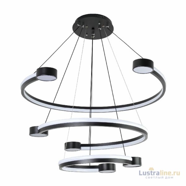Подвесная люстра LED4U L7100-3 BK