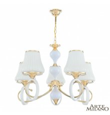 Подвесная люстра Arte Milano Florentia-2387 302387/5 Wh/Gd