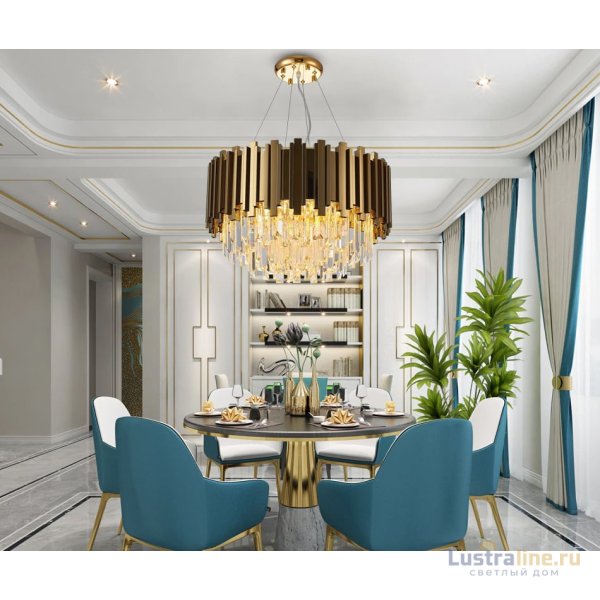 Подвесная люстра Delight Collection Barclay A006-600 L6 gold