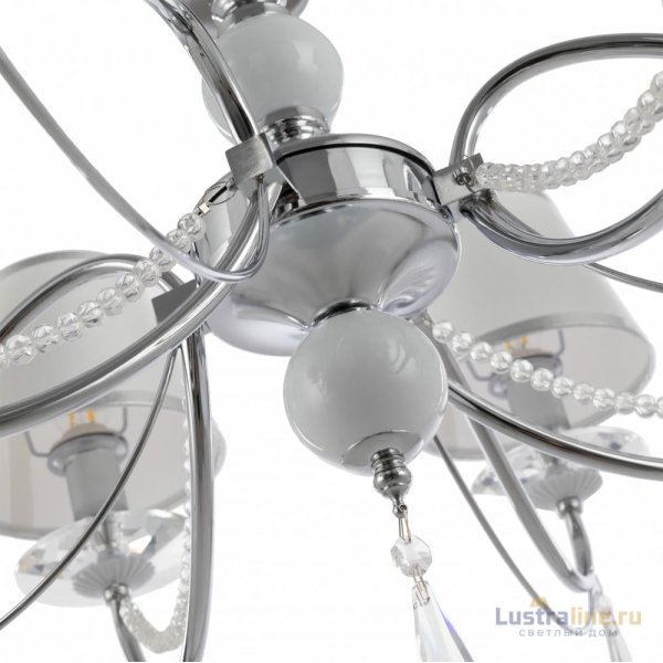 Подвесная люстра Arte Milano 342109/8 CR+LWT Подвесная люстра Arte Milano 342109/8 CR+LWT
