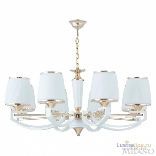 Подвесная люстра Arte Milano Florentia-2457 302457/8 Wh/Gd Подвесная люстра Arte Milano Florentia-2457 302457/8 Wh/Gd