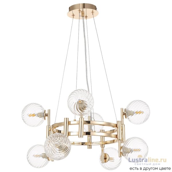 Подвесная люстра Crystal Lux LUXURY SP8 GOLD