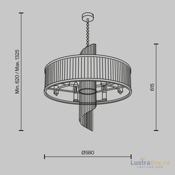 Подвесная люстра Maytoni Frame MOD174PL-06G