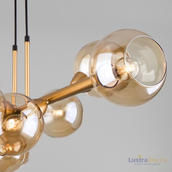 Подвесная люстра Eurosvet 70113/8 янтарный