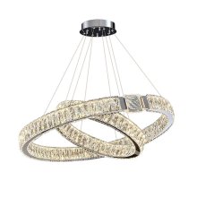 Подвесная люстра Delight Collection D8010P/2R/D800+600 gold/silver