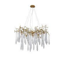 Подвесная люстра Crystal Lux Reina REINA SP8 D1000 GOLD PEARL